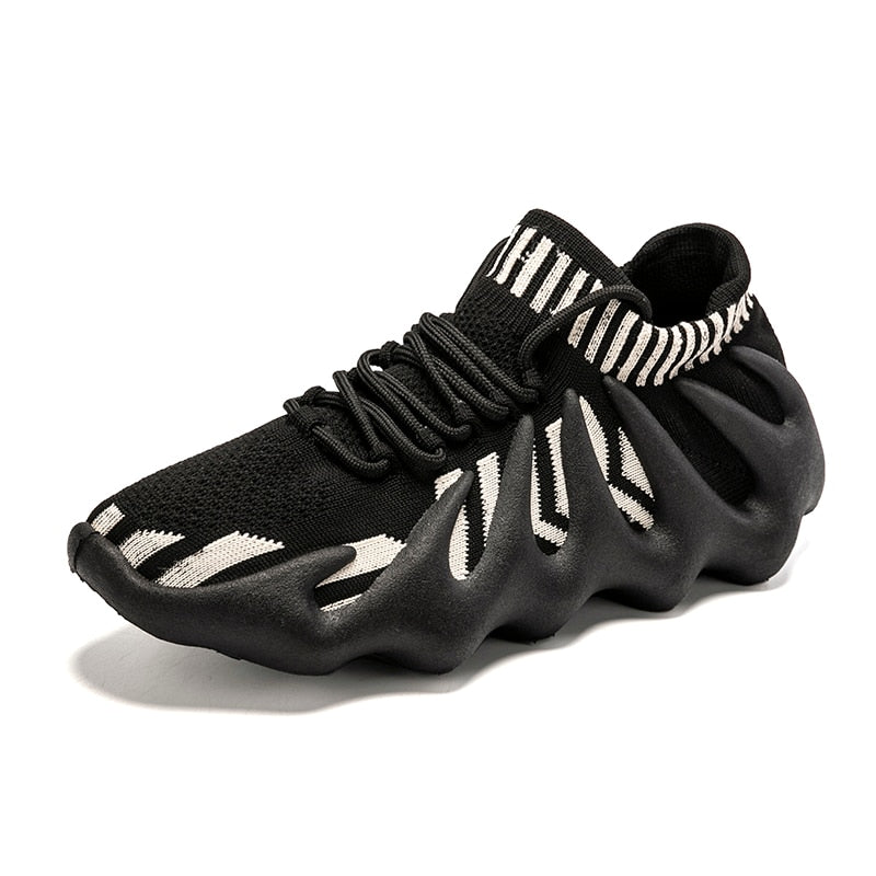 Breathable mesh sneakers - Milo-White-3-State of Style