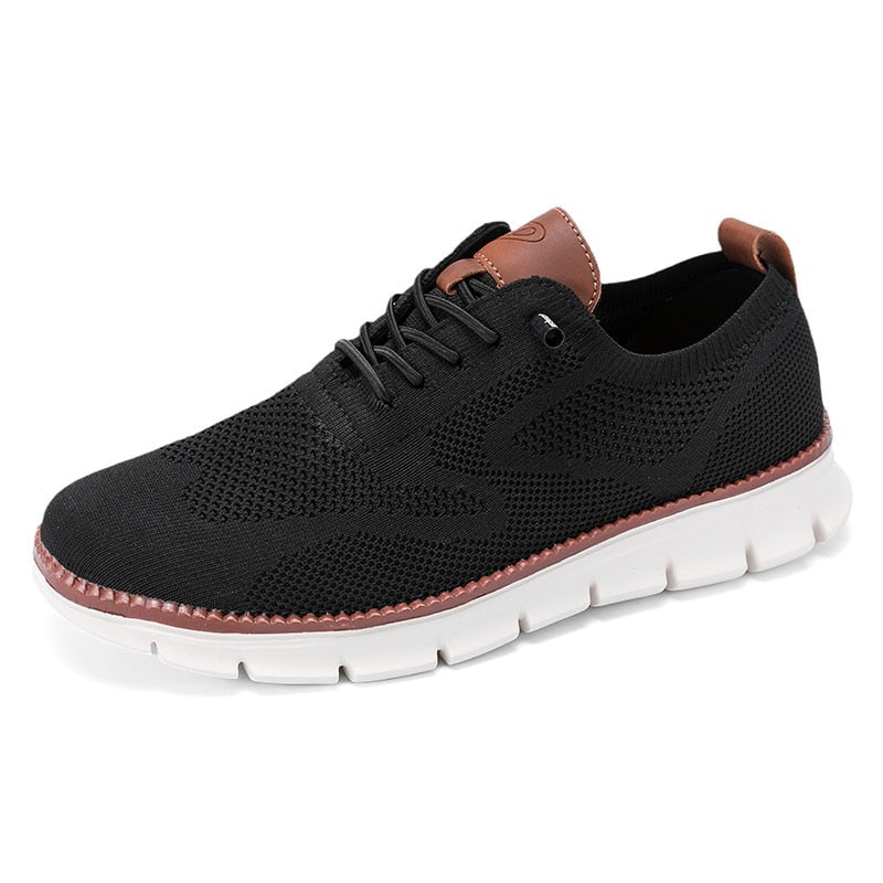Breathable mesh summer shoes for men - Colin-Black-6.5-State of Style