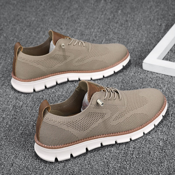 Breathable mesh summer shoes for men - Colin-Khaki-6.5-State of Style