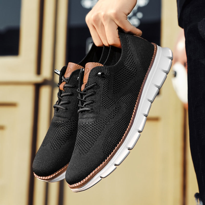 Breathable mesh summer shoes for men - Colin-Khaki-6.5-State of Style