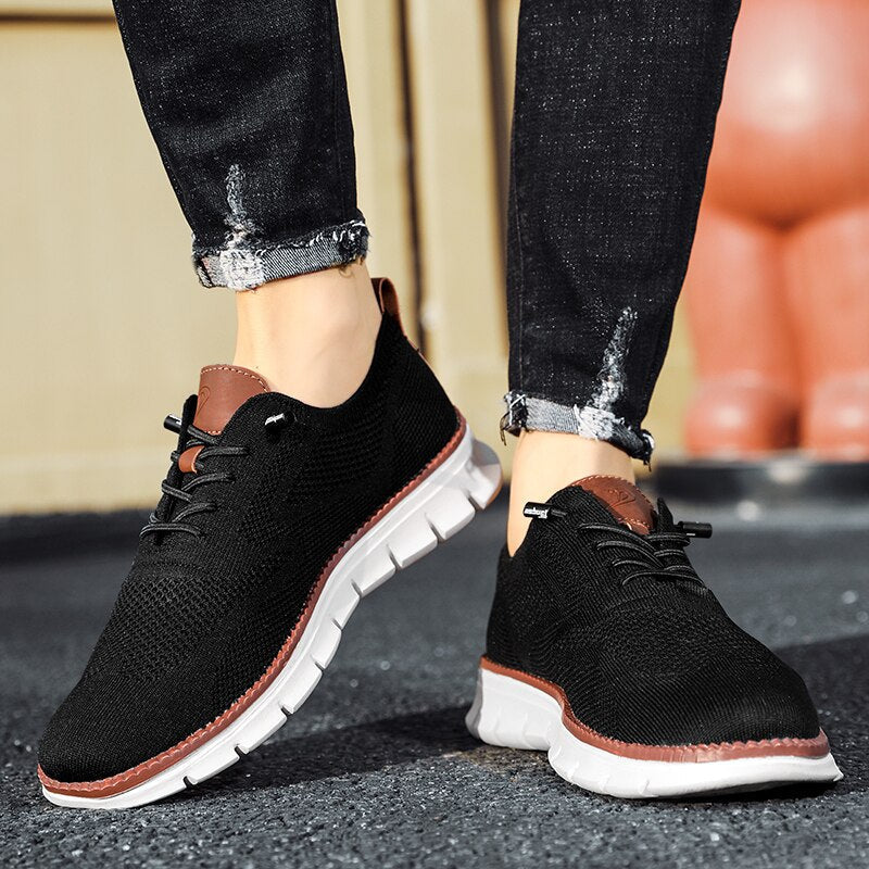 Breathable mesh summer shoes for men - Colin-Khaki-6.5-State of Style