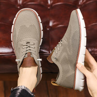 Breathable mesh summer shoes for men - Colin-Khaki-6.5-State of Style