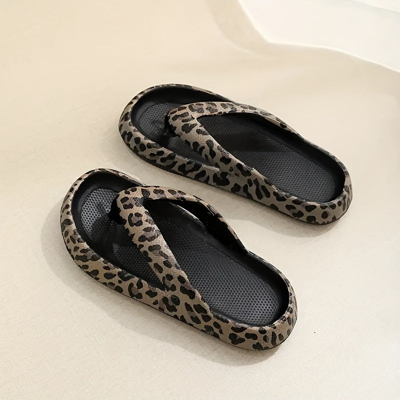 Breathable & Non-slip Summer Slippers with Print for Women - Kaja-Khaki-3.5-State of Style