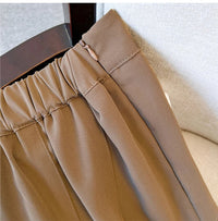 Breathable Plus-Size Summer Shorts with Elastic Waistband for Women-Brown-3XL-State of Style