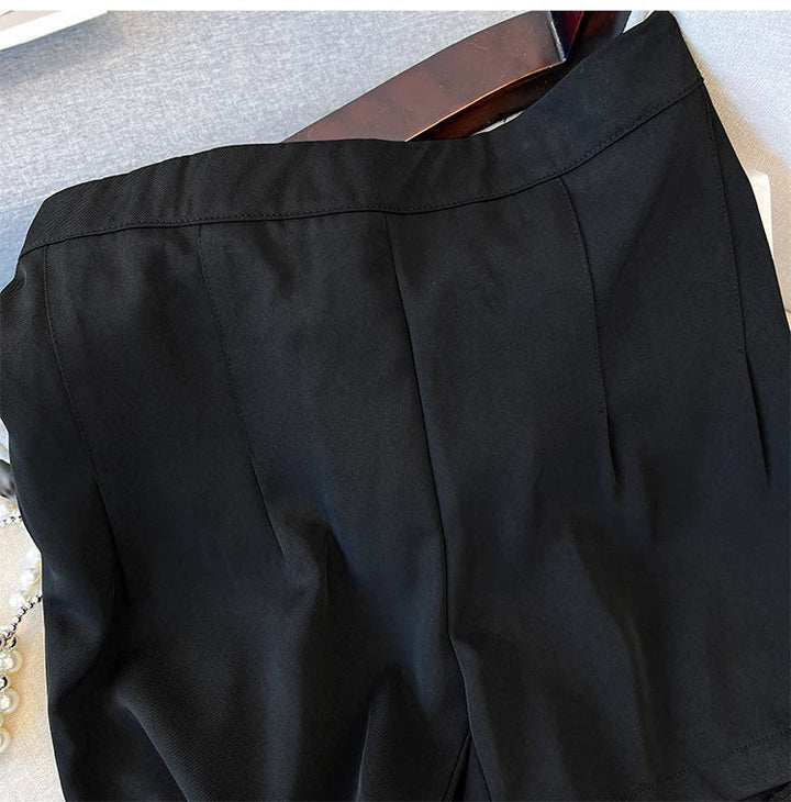 Breathable Plus-Size Summer Shorts with Elastic Waistband for Women-Brown-3XL-State of Style