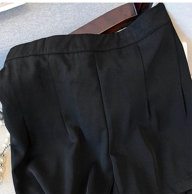 Breathable Plus-Size Summer Shorts with Elastic Waistband for Women-Brown-3XL-State of Style