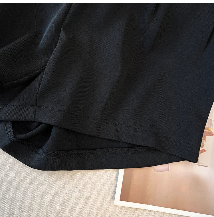Breathable Plus-Size Summer Shorts with Elastic Waistband for Women-Brown-3XL-State of Style