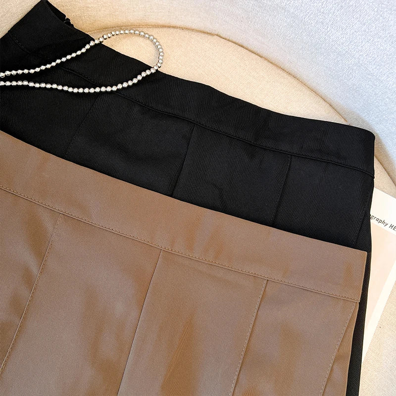 Breathable Plus-Size Summer Shorts with Elastic Waistband for Women-Brown-3XL-State of Style