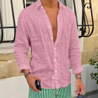 Breathable & Relaxed Fit Summer Shirt for Men – Taro-Pink-S-State of Style