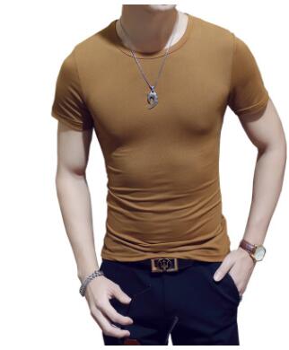 Breathable Round Neck Sports Shirt for Men – Lightweight & Quick-Drying – Kian-Brown-M-State of Style
