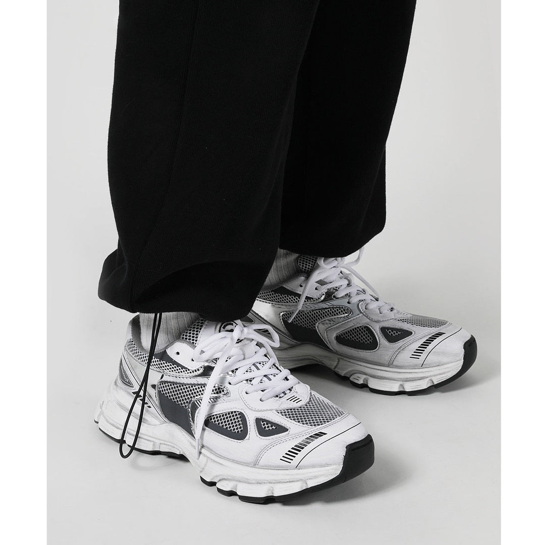 Breathable Sneakers for Sports and Active Lifestyle - Aiden-White/Grey-4.5-State of Style