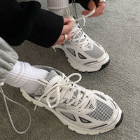 Breathable Sneakers for Sports and Active Lifestyle - Aiden-White/Grey-4.5-State of Style