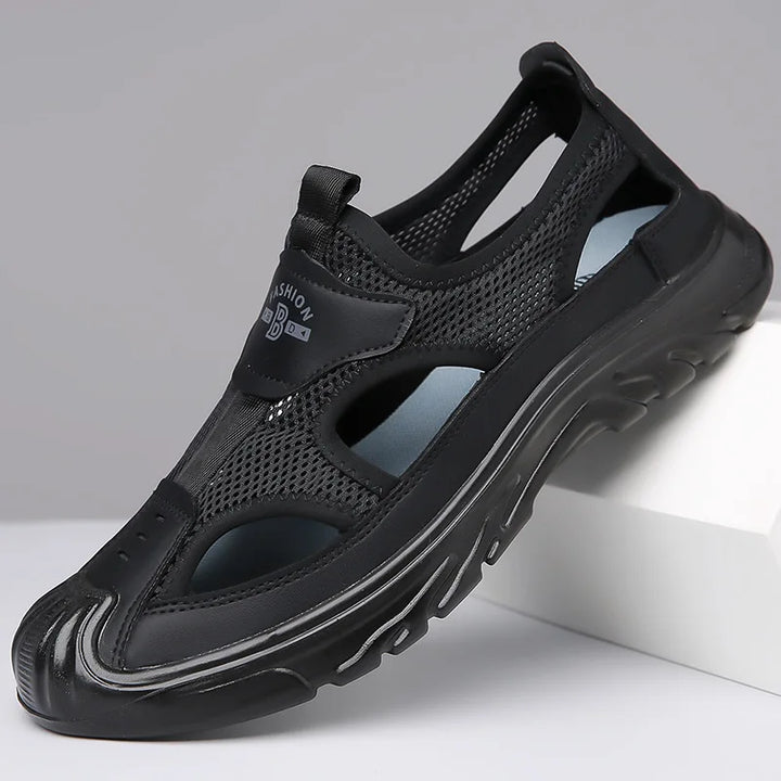 Breathable & Stylish Mesh Sandals for Men - Leon-Dark brown-6-State of Style