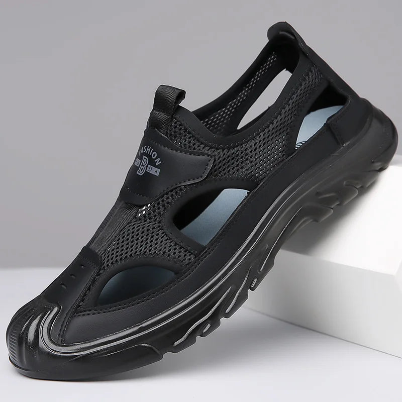 Breathable & Stylish Mesh Sandals for Men - Leon-Dark brown-6-State of Style