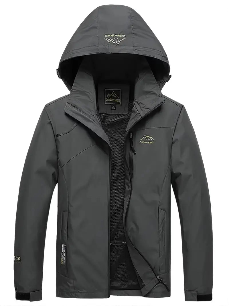 Breathable Windbreaker - AquaShield-M-Grey-State of Style