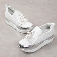 Breathable women's sneakers with timeless style – Isabella-White-3-State of Style