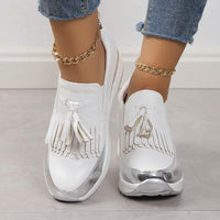 Breathable women's sneakers with timeless style – Isabella-White-3-State of Style