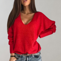 Breathable Women's Sweater - Skye-Red-S-State of Style