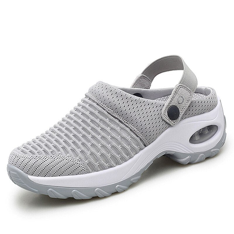 BreezeComfort Sandal | Orthopaedic Sandals for Women-Grey-2.5-State of Style