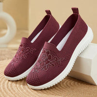 BreezeWalk Sandal | Breathable Ladies' Sandal with Embroidery-Purple-3.5-State of Style