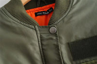BrendasJacket | Women's Trendy Bomber Jacket-Green-S-State of Style