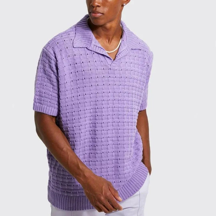 Bret Capri Polo | Oversized Fit & Relaxed Style-Purple-S-State of Style