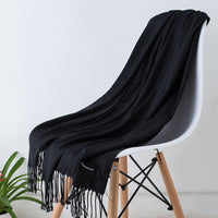 Bria Cashmere Scarf | Long and Stylish-Black-State of Style