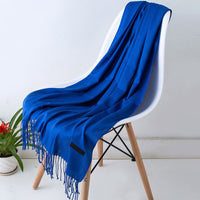 Bria Cashmere Scarf | Long and Stylish-Blue-State of Style