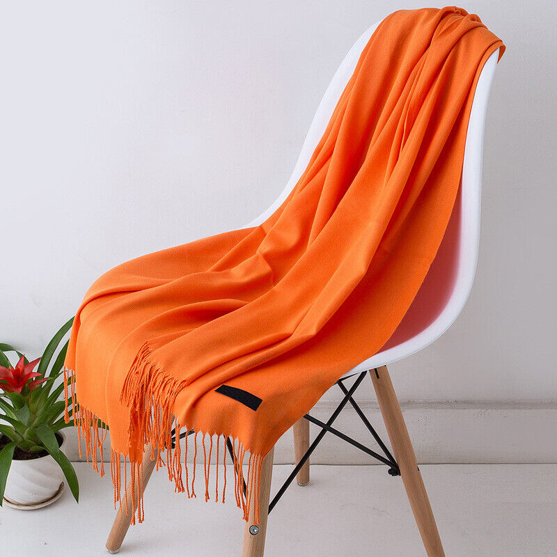 Bria Cashmere Scarf | Long and Stylish-Orange-State of Style