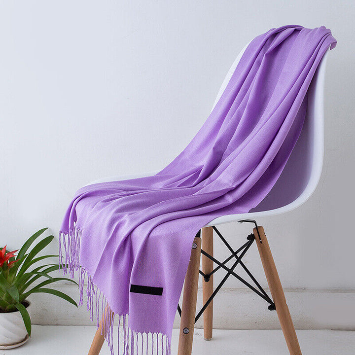 Bria Cashmere Scarf | Long and Stylish-Purple-State of Style