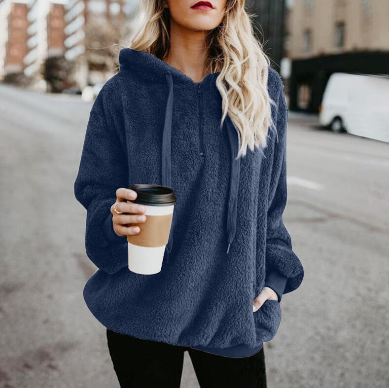 BriannasShirt | Elegant & Cosy Women's Knit Jumper-Blue-S-State of Style