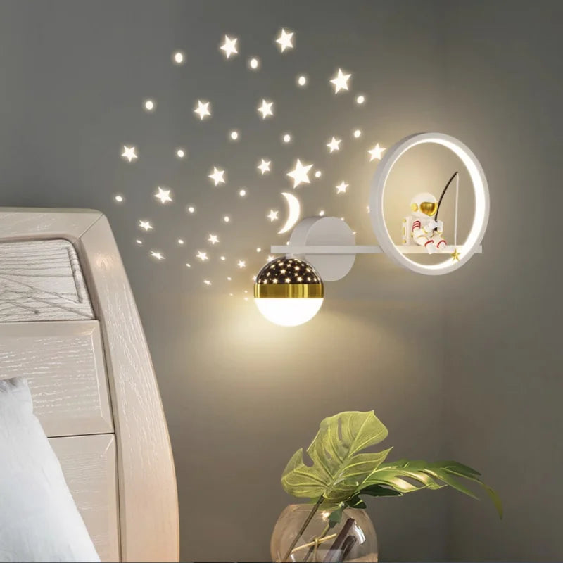 BrightBuddy Modern Kids Wall Lamp-White (Right)-Three Colours-State of Style