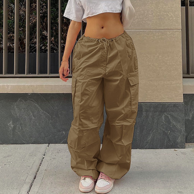 BubblePants | Women's Wide-Leg Trousers for Effortless Style-Khaki-XS-State of Style