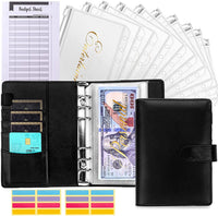 BudgetPro Budget Binder with Cash Envelope System-Black-State of Style