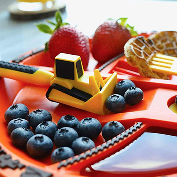 Bulldozer Kids Cutlery Set - ConstructoFork-Set of 3 Forks-State of Style