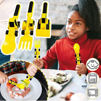 Bulldozer Kids Cutlery Set - ConstructoFork-Set of 3 Forks-State of Style