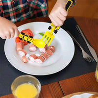 Bulldozer Kids Cutlery Set - ConstructoFork-Set of 3 Forks-State of Style