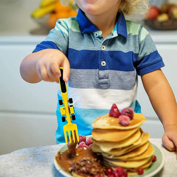 Bulldozer Kids Cutlery Set - ConstructoFork-Set of 3 Forks-State of Style