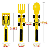 Bulldozer Kids Cutlery Set - ConstructoFork-Set of 3 Forks-State of Style