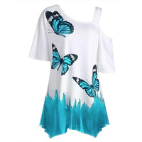 Butterfly Top | Lightweight & Comfortable Women's Blouse-More Blue-S-State of Style
