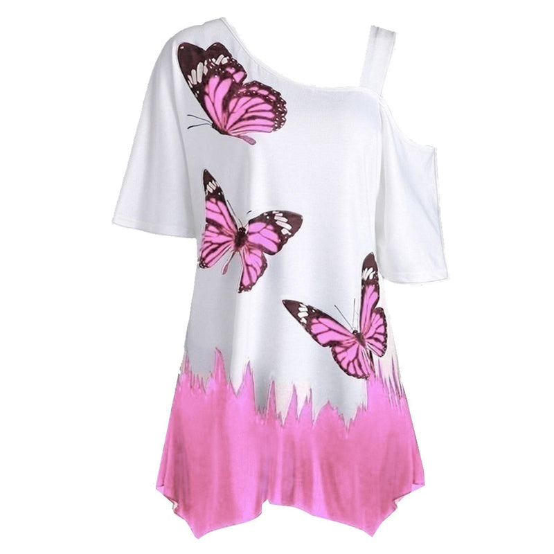 Butterfly Top | Lightweight & Comfortable Women's Blouse-Pink-S-State of Style