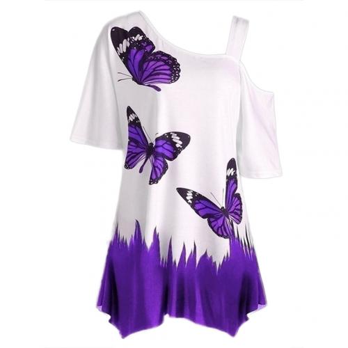 Butterfly Top | Lightweight & Comfortable Women's Blouse-Purple-S-State of Style