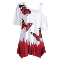 Butterfly Top | Lightweight & Comfortable Women's Blouse-Wine Red-S-State of Style