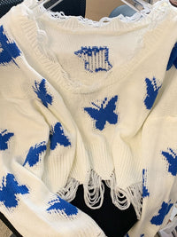 ButterflySweater | Women's Cosy & Stylish Knit Jumper-White-S-State of Style