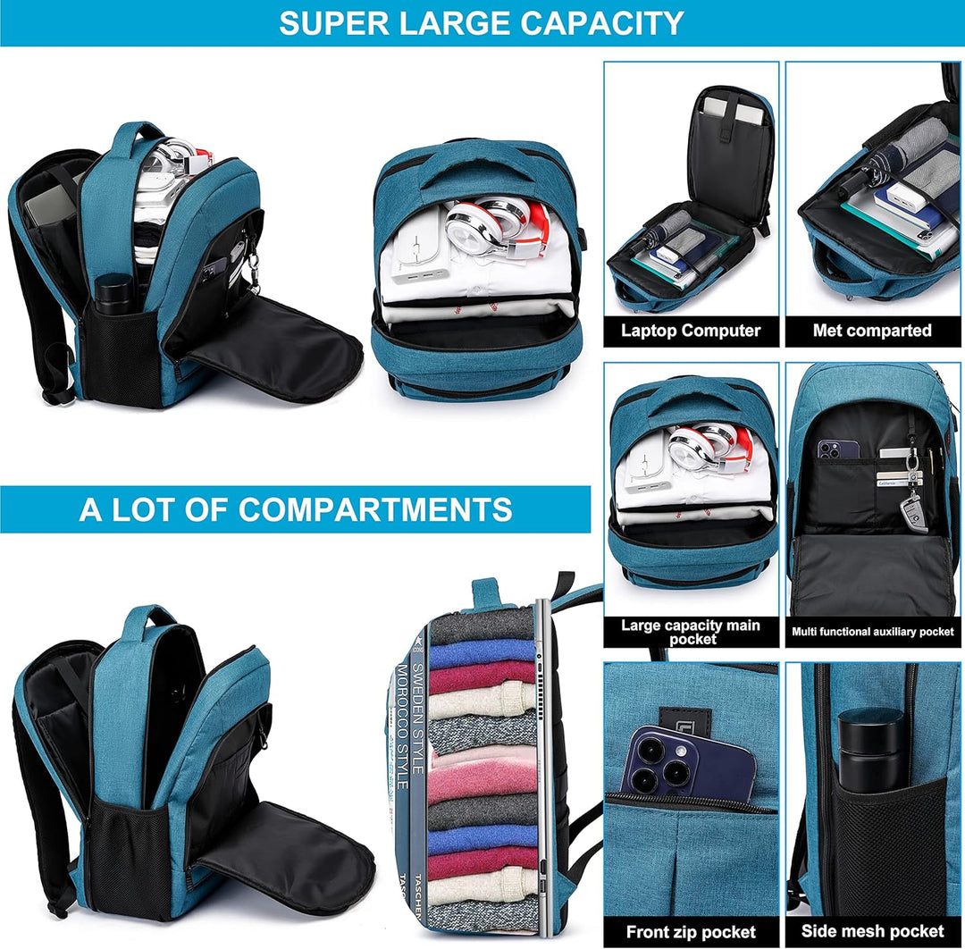 Water-Resistant Laptop Backpack with USB Port & Anti-Theft Design – TechPro (1+1 FREE Limited Promo)