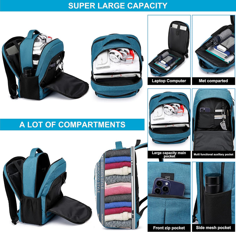 Water-Resistant Laptop Backpack with USB Port & Anti-Theft Design – TechPro (1+1 FREE Limited Promo)
