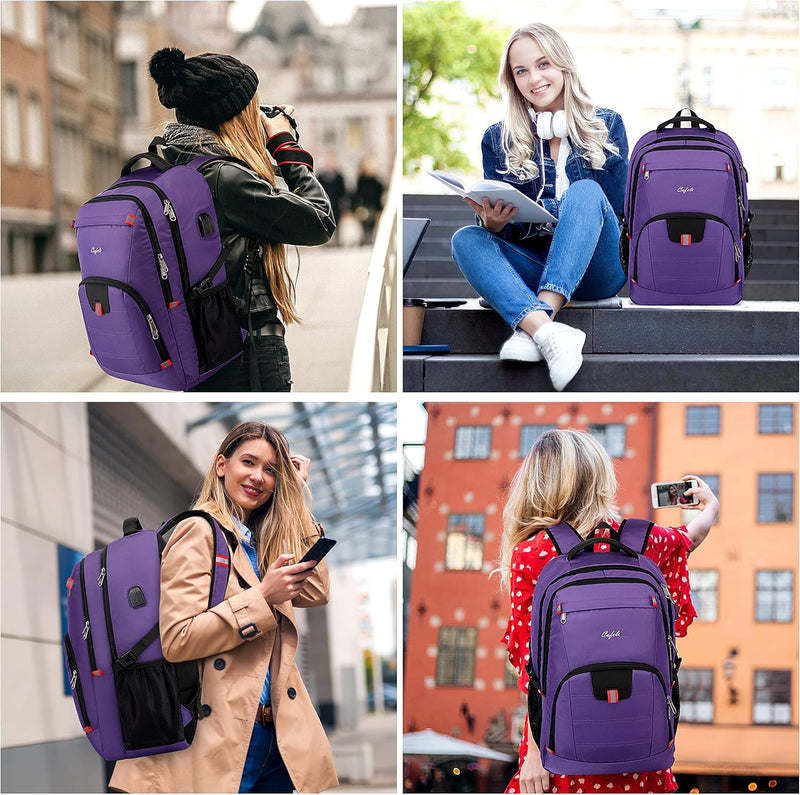 Water-Resistant Laptop Backpack with USB Port & Anti-Theft Design – TechPro (1+1 FREE Limited Promo)
