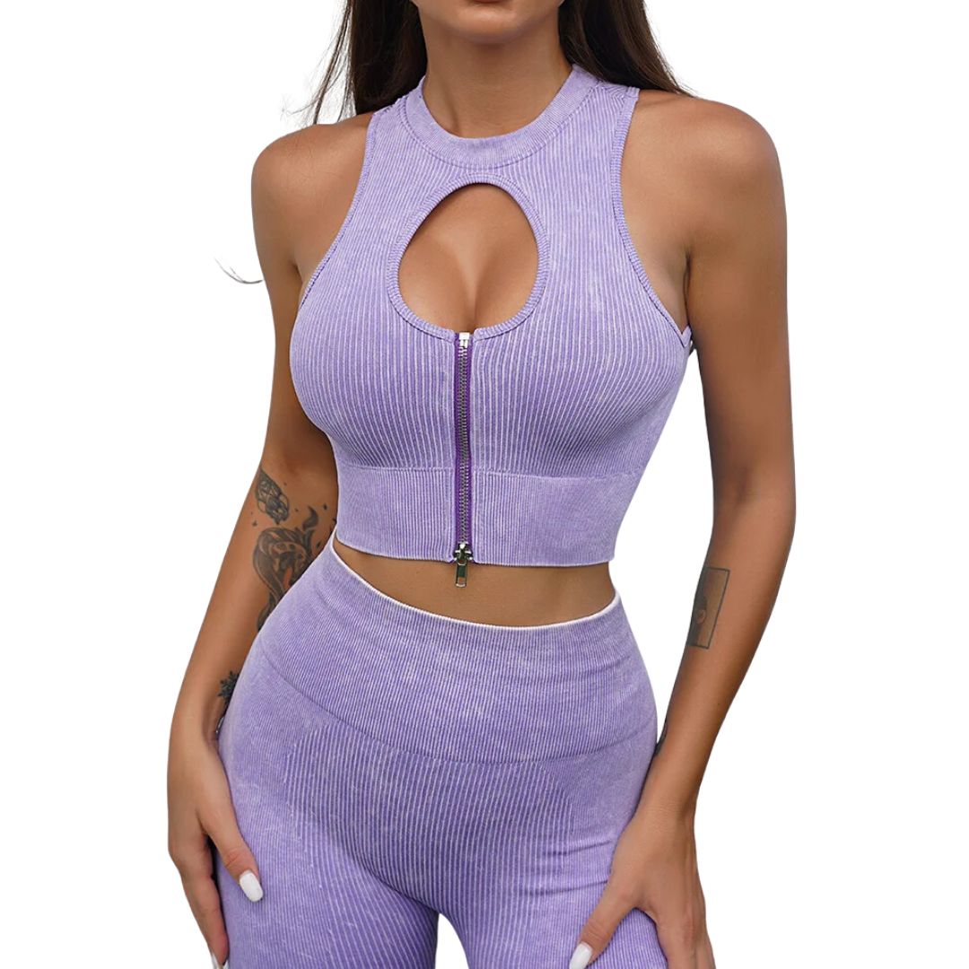 Caitlyn Fitness Outfit Set-Black-Shorts-S-State of Style