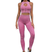 Caitlyn Fitness Outfit Set-Pink-Trousers-S-State of Style