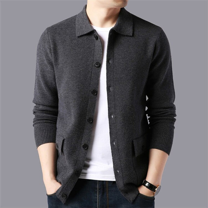 CalebsVest | Men's High-Collar Wool Vest for a Sophisticated Look-Black-XS-State of Style